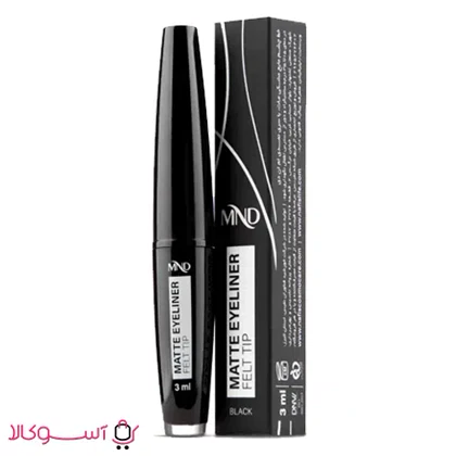 خط چشم مایع مشکی مات ام ان دی با سری نمدی حجم 3 میل