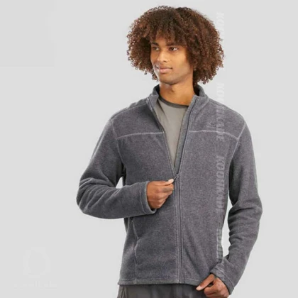 میکرو پلار تمام زیپ QUECHUA GREY