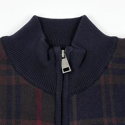 ژاکت تمام زیپ بربری bur44