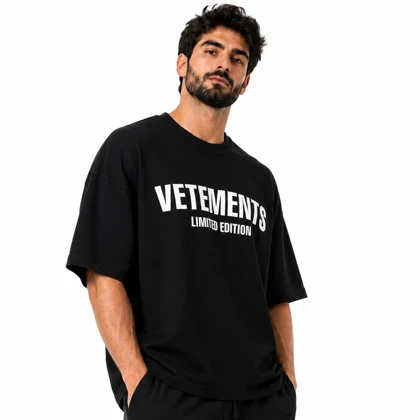 تیشرت باکسی اسپرت مدل VLS-5C0399 مشکی