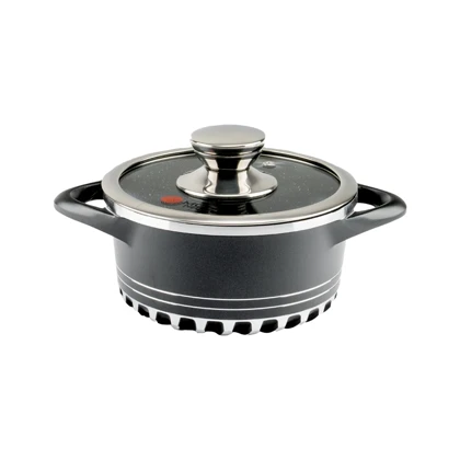 سرویس قابلمه 22 پارچه گرانیت طرح ایتالیا C درب تخت