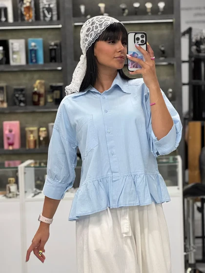 شومیز لینن عروسکی