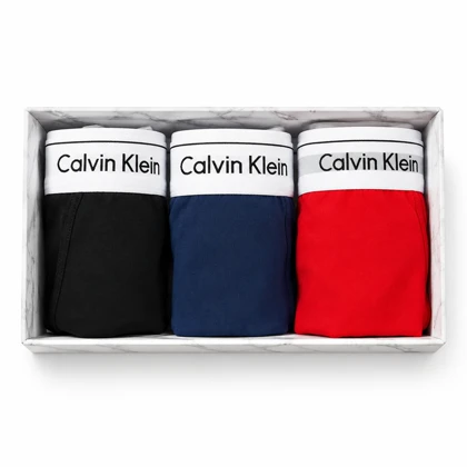 پک 3 عددی شورت مردانه کلوین کلاین (Calvin Klein) مدل اسپرت – جنس نخ پنبه