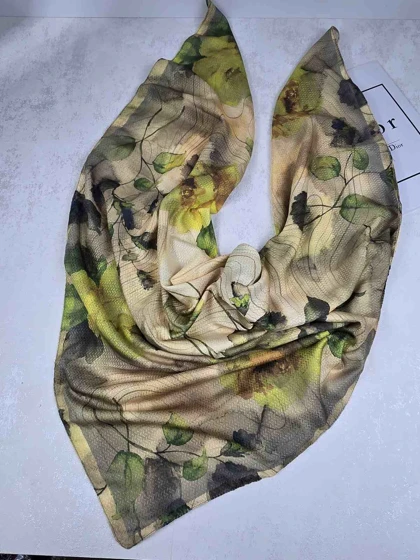 روسری نخی طرح برگ کد 280