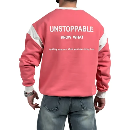 دورس مردانه پنبه سرخ آبی سه نخ طرح UNSTOPPABLE