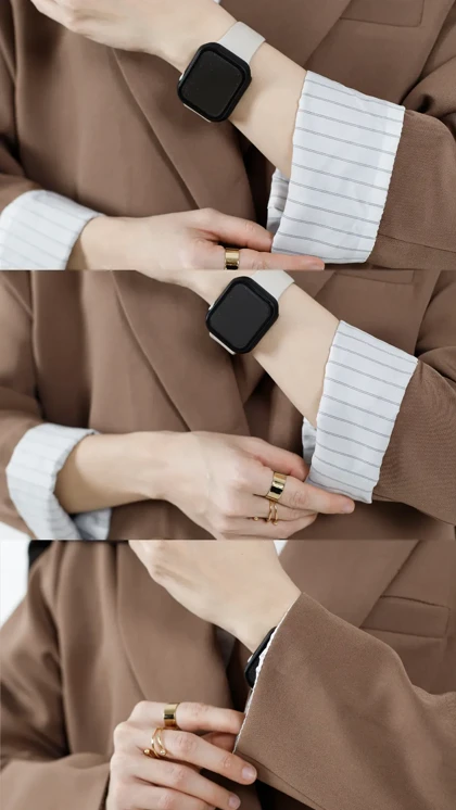 کت دو دکمه آستین راه راه