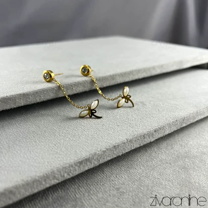 گوشواره زنانه دوتایی سنجاقک 20394