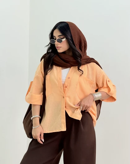 شومیز مچ پاکتی عاطفه(57)کد:5672