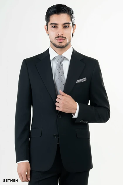 کت و شلوار مردانه دو تکه یقه انگلیسی