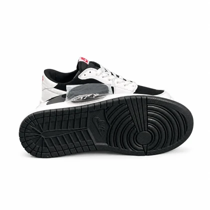 کفش کتانی مردانه مدل نایکی ترویس سفید مشکی نایک طوسی Nike travis