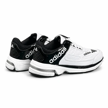 کتانی خارجی مردانه مدل آدیداس سفید مشکی ADIDAS