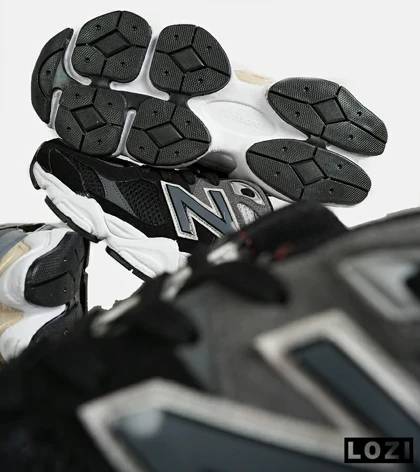 کفش کتانی مردانه و زنانه طوسی مشکی NEW BALANCE 9060 مدل 7311