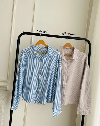 شومیز کراپ لینن هانا کدSH-3193