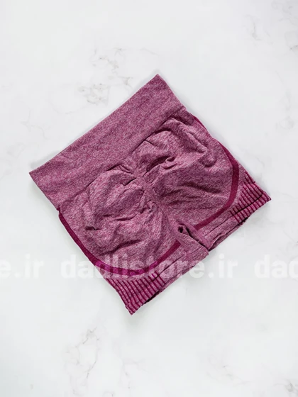 شورتک ورزشی سیملس پشت چروک برفکی