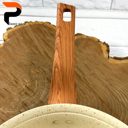 تابه 24 ونیز تکدسته دسته چوبی درب پیرکس کرمی هاناتک