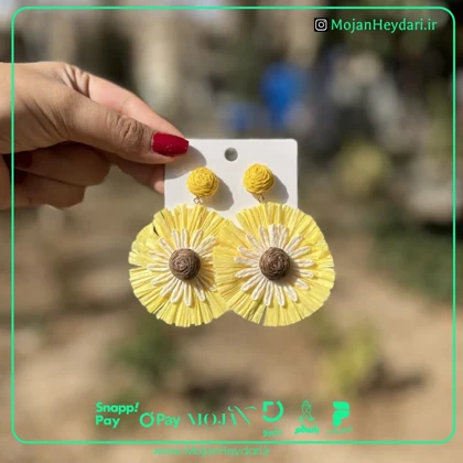 گوشواره حصیری بهار و تابستان کد gh167