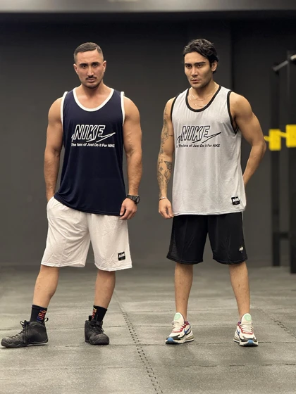 ست بسکتبالی نایک (Nike Just Do It) پارچه فلامنت طرح آجری (8 رنگ)