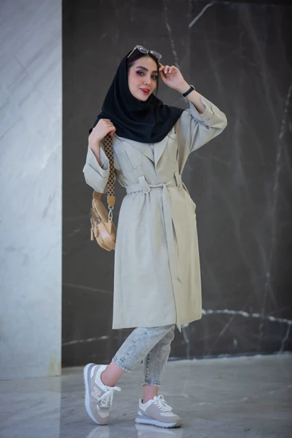 مانتو صوفیا پلاس بلند کمر پاگون