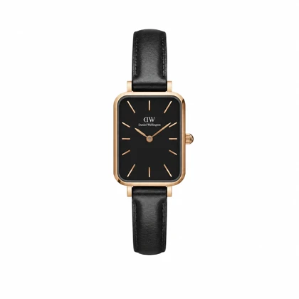 ساعت زنانه دنیل ولینگتون مستطیلی بند چرم مدل DW-3870-L