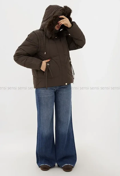 کاپشن وارداتی پافر شو پشم شیشه کد1004855