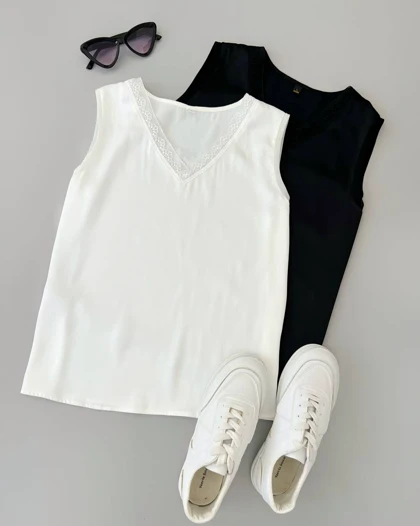 تاپ ساتن دو رنگ کد 4810