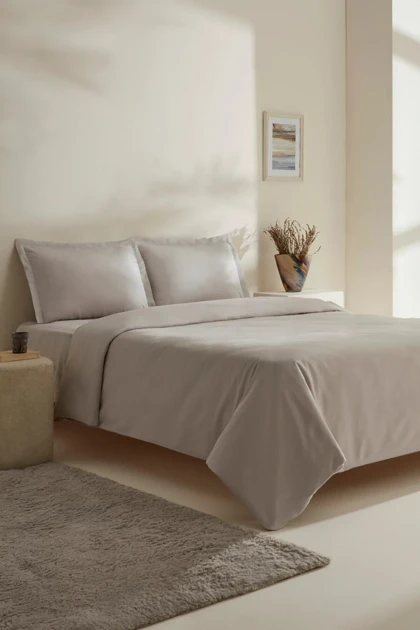 سرویس روتختی دو نفره Karaca Home مدل Jemma ساتن - طوسی