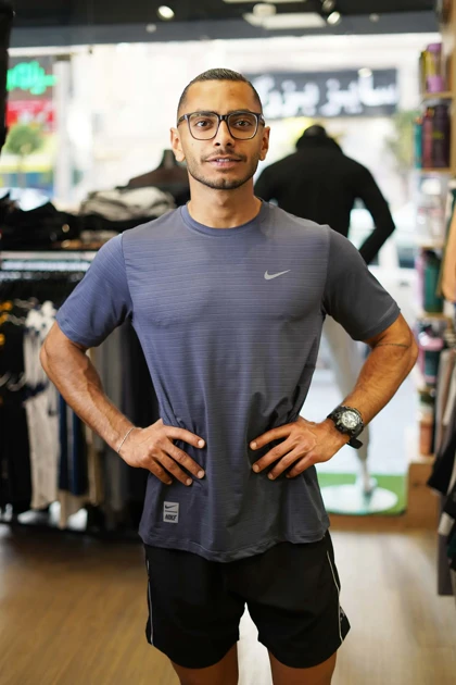 تیشرت ورزشی مردانه پارچه میراژ تمام کش