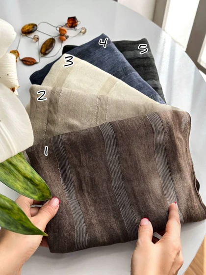 شال نخ ابریشم سادو