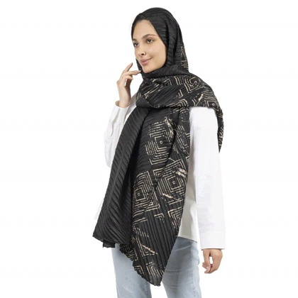شال طرح هندسی زنانه - 39251737