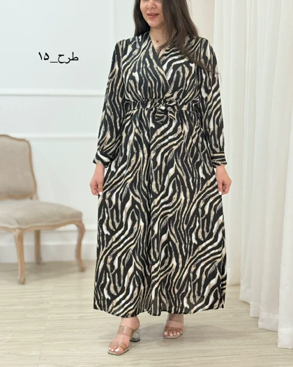 پیراهن حریر شبنم کد محصول 1621 (پیراهن زنانه پیراهن ساحلی )