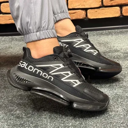 کتانی اسپرت مردانه مدل سالامون salomon رنگ مشکی کد 9810