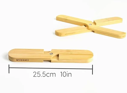 زیر قابلمه ای چوبی مگنتی دو تیکه