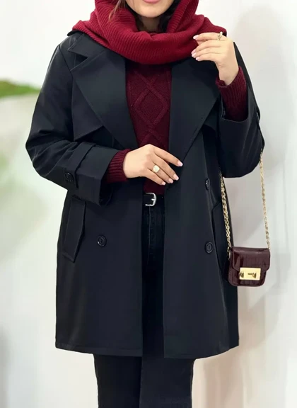 ترنچ کت آستردار آیسو ارکیده 1