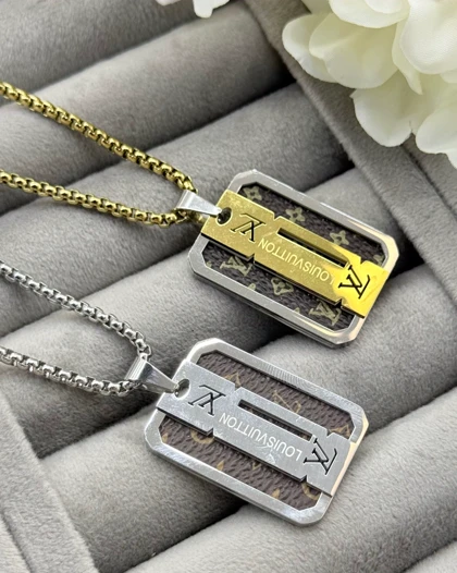 گردنبند مردانه LOUISVUITTON هدیه ولنتاین