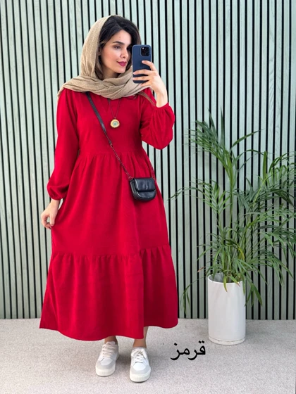 پیراهن مانتویی شقایق