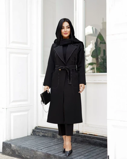 مانتو زنانه شیک مدل فلور کد 3017