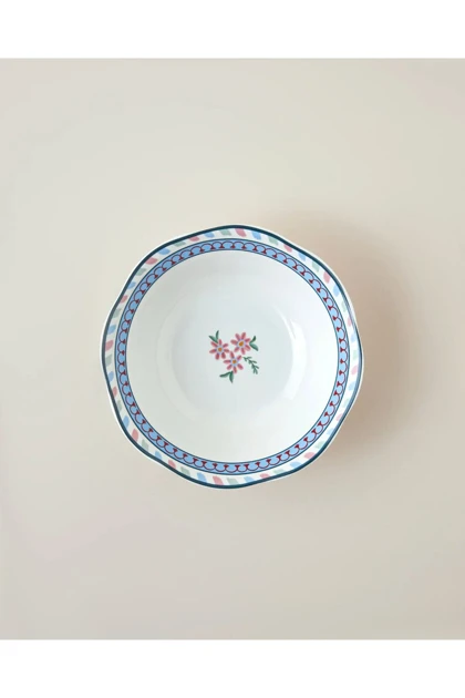 کاسه English Home مدل Botanical Romance New Bone، Bone China - صورتی