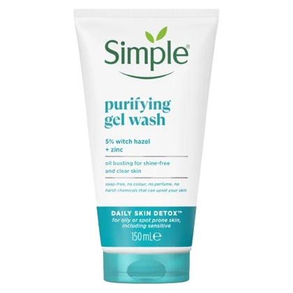 ژل شستشوی صورت سیمپل مدل Purifying پوست چرب و مختلط حجم 150 میل