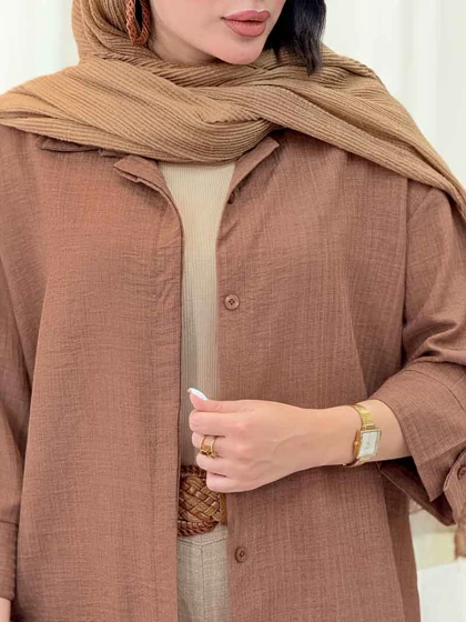 مانتو دکمه مخفی سوزان