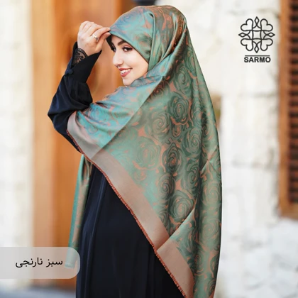 روسری رونا گل رز لمه دار