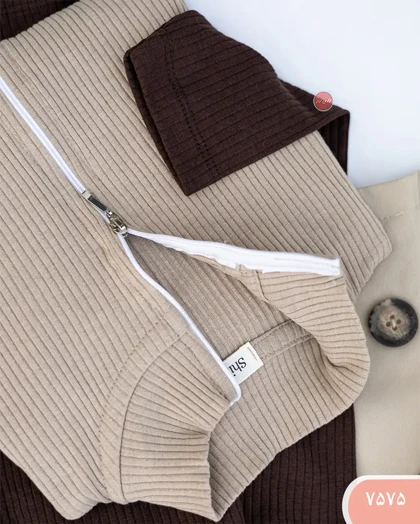 بلوزیقه ایستاده جلوزیپ 7575