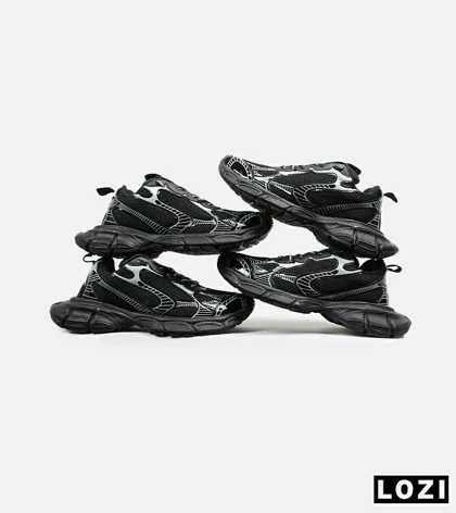 کفش کتانی مردانه و زنانه مشکی Balenciaga 3XL مدل 6543