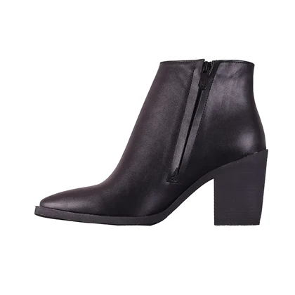 نیم بوت پاشنه‌دار نوک تیز مدل کابوی کد 2258