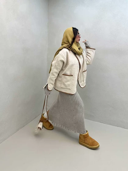 کت کیف دار تدی