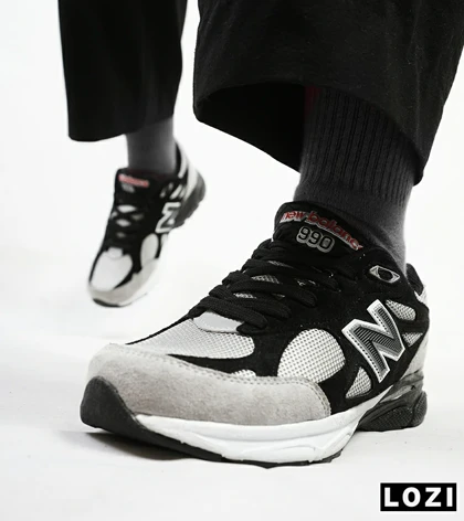 کفش کتانی مشکی طوسی NEW BALANCE 990