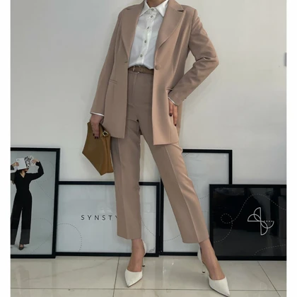 کت شلوار زنانه کرپ رها (Raha) کد 99728