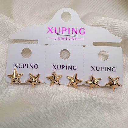 گوشواره ژوپینگ طرح «ستاره دنباله‌دار» | درخشش کهکشانی در ابعاد کوچک