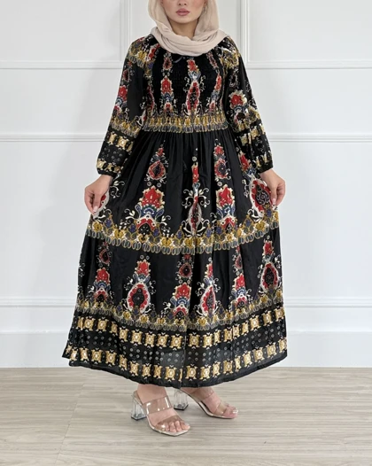 پیراهن کریشه گلابتون- کد محصول 1349