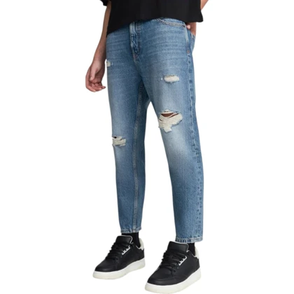 شلوار جین مردانه مام فیت زاپ‌دار از pull & bear کد 281