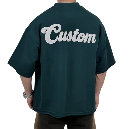 تیشرت مردانه سبز پنبه سه نخ طرح ساده فونت